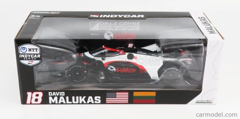 Greenlight Chevrolet Team Coyne Racing N 18 Indianapolis Indy 500 Series 2022 David Malukas 1:18 biela čierna
