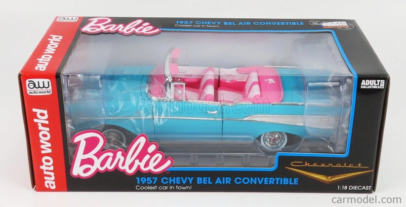 Autoworld Chevrolet Bel Air Cabriolet Open 1957 1:18 Aqua Blue