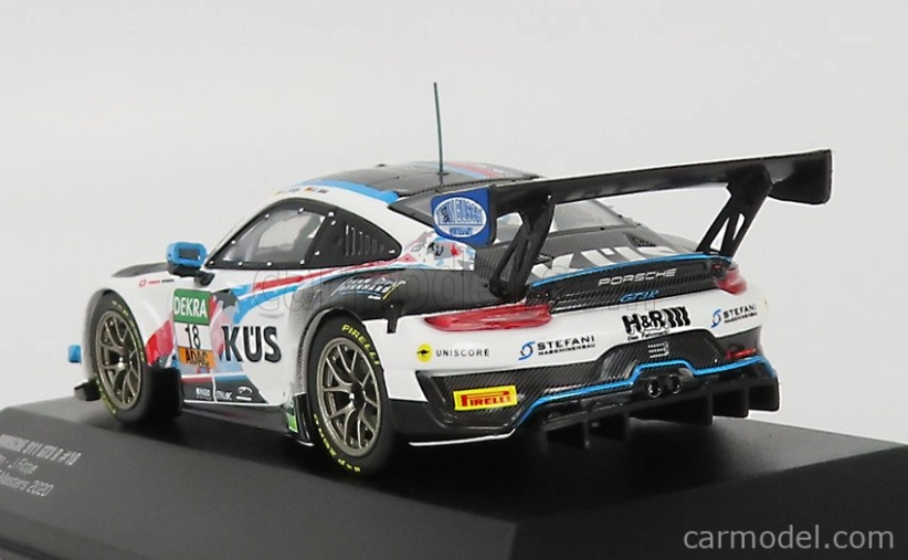 Ixo-models Porsche 911 991-2 Gt3 R Team Kues 75 Bernhard N 18 1:43, bíločerná