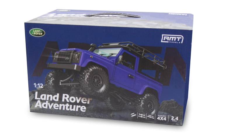 RC auto Land Rover Adventure 1/12 RTR 4WD, modrá + náhradná batéria