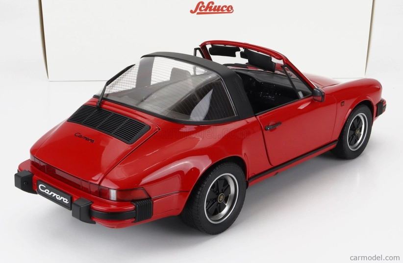 Schuco Porsche 911 3.2 Carrera Targa Cabriolet 1989 1:12 Red