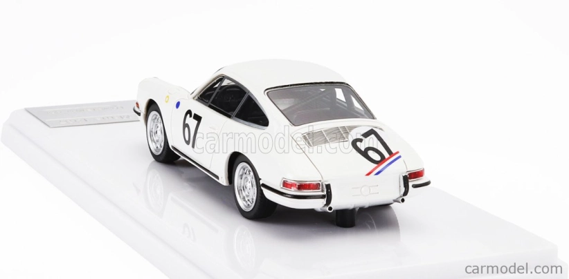 Tecnomodel Porsche 901 911 S Team P.boutin N 67 24h Le Mans 1967 P.boutin - P.sanson 1:43 White