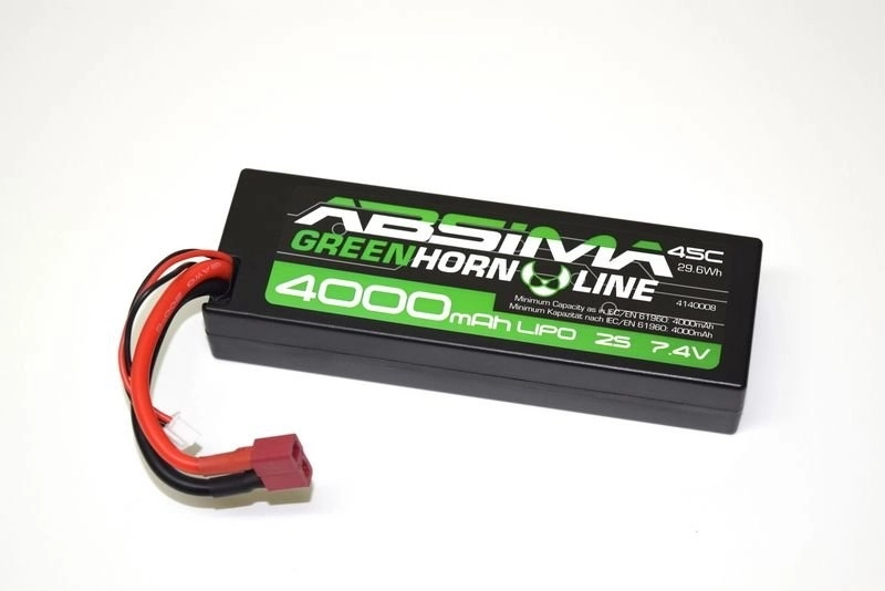 LiPo akumulátor Absima Greenhorn 7,4V / 4000mAh 45C konektor T-Dean