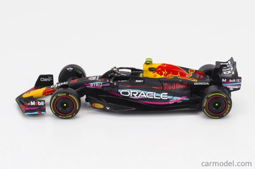 Bburago Red bull Set F1 2x Rb19 Team Oracle Red Bull Racing N 1 World Champion Season Gp 2023 Max Verstappen + N 11 Season 2023 Sergio Perez 1:43 Matná Modrá Žlutá Červená