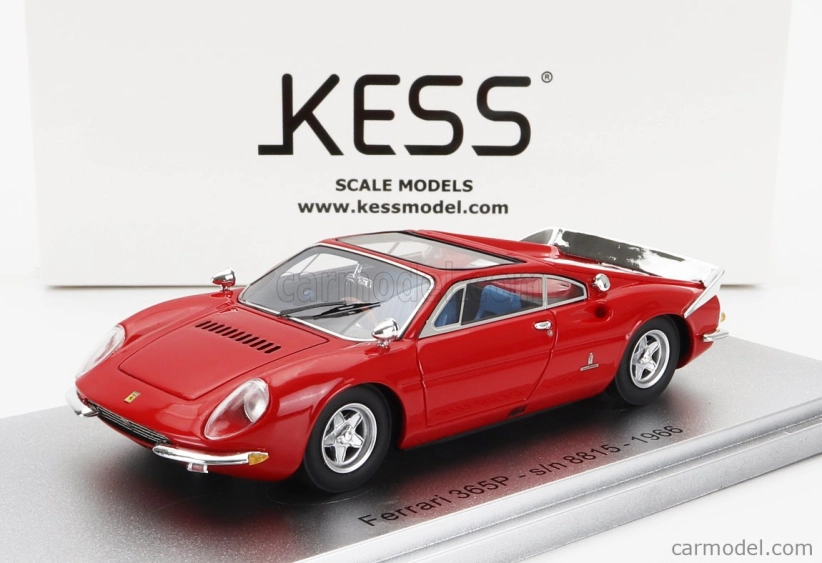 Kess-model Ferrari 365p Berlinetta Speciale - 3 miesta - 3 autá - 1966 1:43 Červená