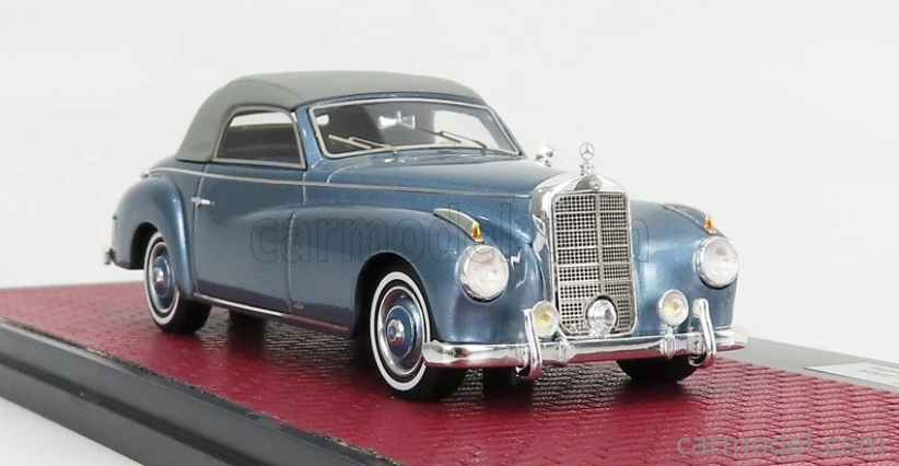 Matrix scale models Mercedes benz 220a (w187) Wendler Cabriolet Closed 1952 1:43 Light Blue Met Grey
