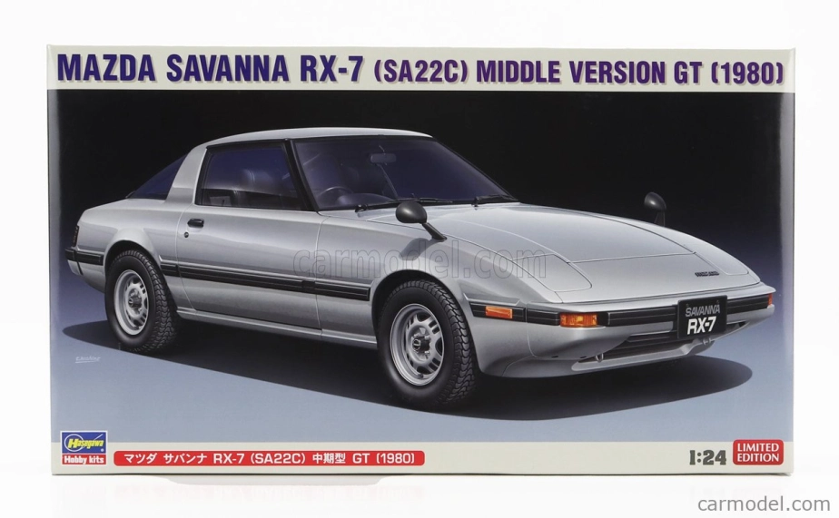 Hasegawa Mazda Savanna Rx-7 Sa22c Middle Version Gt 1980 1:24 /