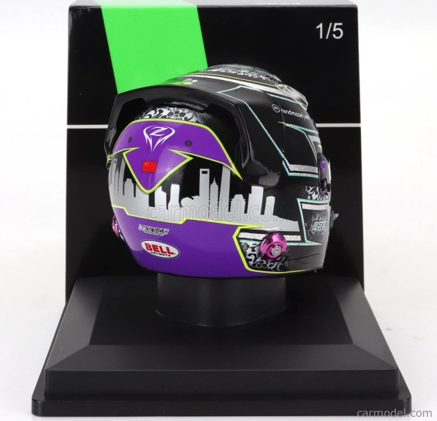 Spark-model Bell helmet Casco Helmet F1 Zhou Guanyu Team Stake Kick Sauber N 24 Season 2024 1:5 Black