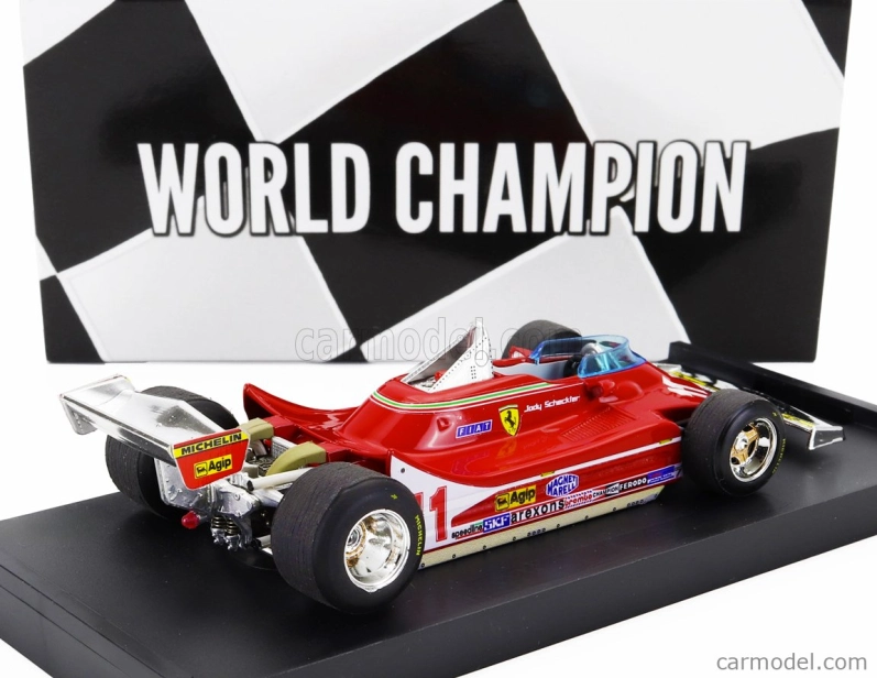 Brumm Ferrari F1 312t4 N 11 World Champion Winner Monza Italy Gp 1979 Jody Scheckter 1:43 Red