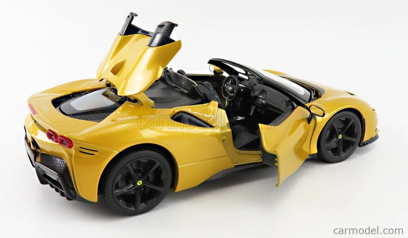Bburago Ferrari SF90 Spider 1:18 žlutá metalíza