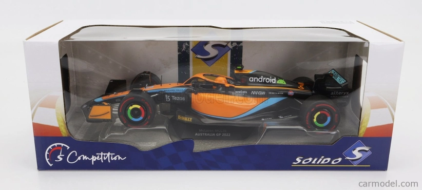 Solido Mclaren F1 Mcl36 Mercedes Team Mclaren N 3 Australian GP 2022 Daniel Ricciardo 1:18 Oranžová svetlo modrá