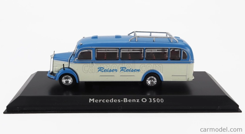 Edicola Mercedes benz O3500 Autobus Reisen Reisen 1950 1:72 Modrá Bílá