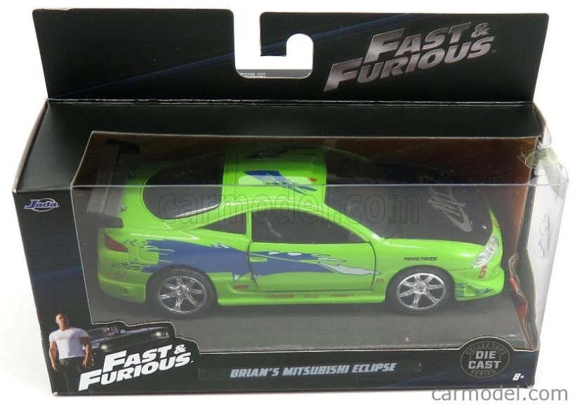 Jada Mitsubishi Eclipse 1995 - Paul Walker - Brian O'conner - Fast & Furious I (2001) 1:32 Zelená Modrá