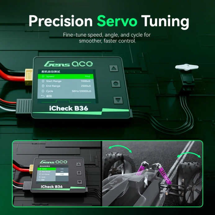 Tester baterií s balancerem Gens ace iCheck B36
