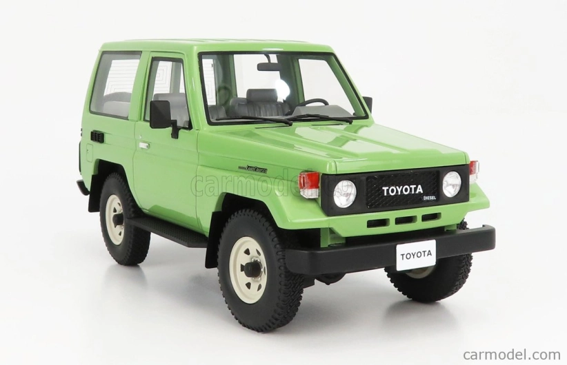 Kultové modely Toyota Land Cruiser Bj70 1984 1:18 Zelená