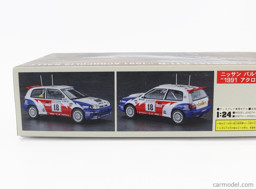 Hasegawa Nissan Pulsar Gti-r N 18 Rally Acroplis 1991 B.melander - S.blomqvist 1:24 /