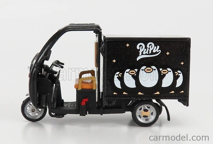 Tiny toys Motorcycle Electric Tricycle Pupu Aliens 1980 1:43 Black