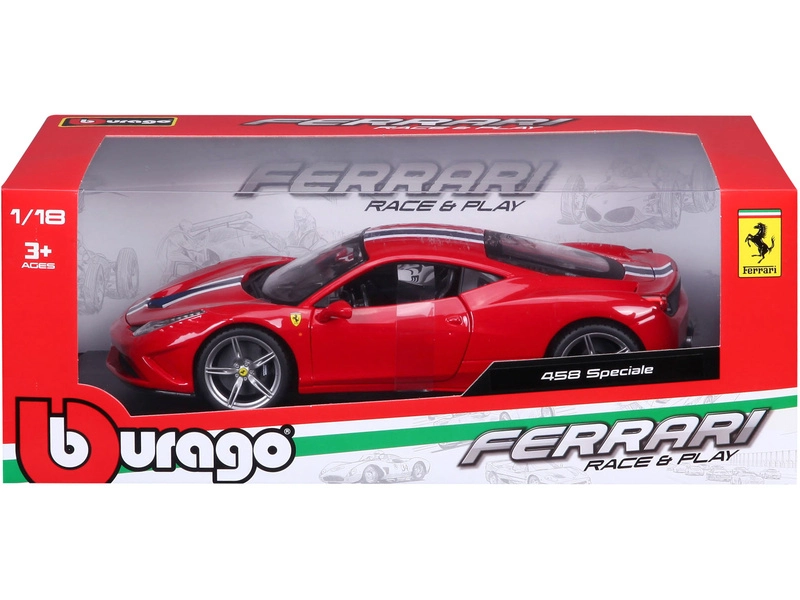 Bburago Ferrari 458 Speciale 1:18 červená