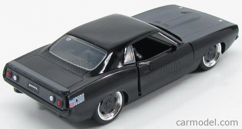 Jada Plymouth Letty's Barracuda 440 Coupe 1969 - Fast & Furious 7 - 2015 1:32 Černá Šedá