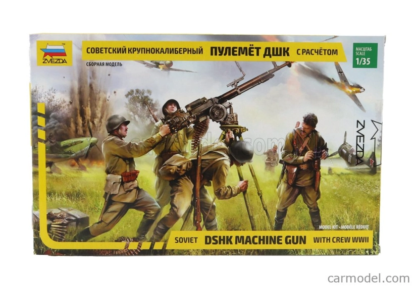 Zvezda Soviet Dshk Machine Military Gun 1:35 /