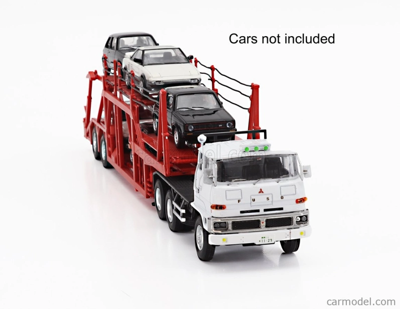 Dd-models Mitsubishi Fuso Fv Truck Car Transporter - Autá nie sú súčasťou balenia 1:64 Červená biela