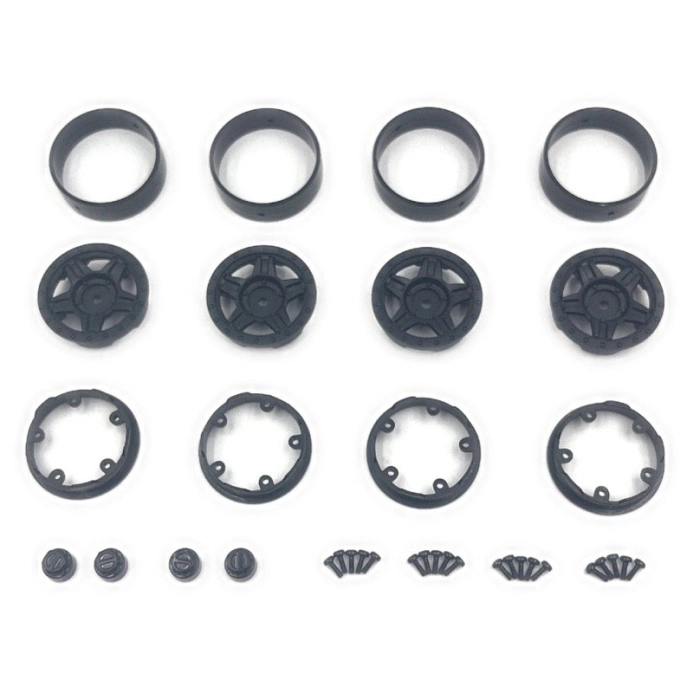 HBP240500 - Deep Star Bead Lock Wheel ( 1.2 ) Black