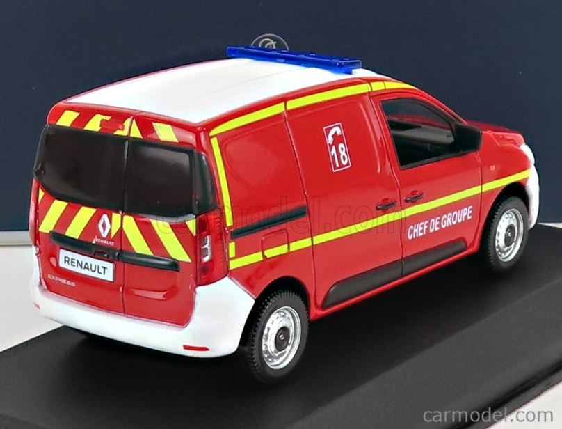 Norev Renault Express Van Sapeurs Pompiers 2021 1:43 červená biela