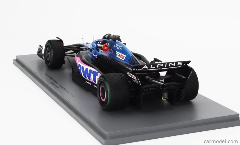 Spark-model Alpine F1  A523 Team Bwt Alpine N 31 3rd Monaco Gp 2023 Esteban Ocon 1:18 Modrá Růžová