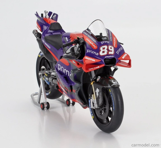 Nzg Ducati Desmosedici Gp24 Team Pramac Racing N 89 Majster sveta Motogp Sezóna 2024 Jorge Martin 1:12 Fialová červená čierna
