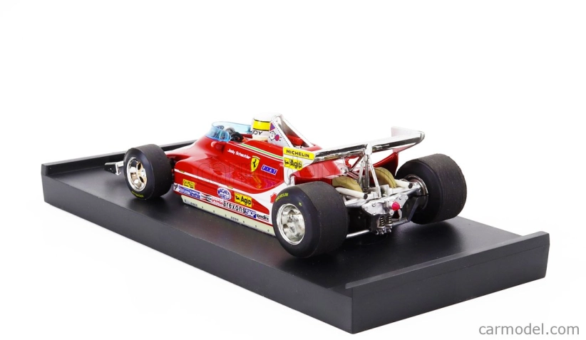 Brumm Ferrari F1  312t4 N 11 World Champion Winner Monaco Gp 1979 Jody Scheckter - With Driver Figure 1:43 Red