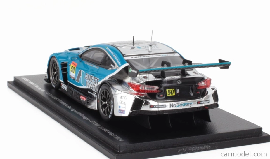 Spark-model Lexus Rc F Gt3 Anest Iwata Racing N 50 Gt300 Class Super Gt 2024 Igor Omura Fraga - Yuga Fururtani 1:43 Světle Modrá Bílá