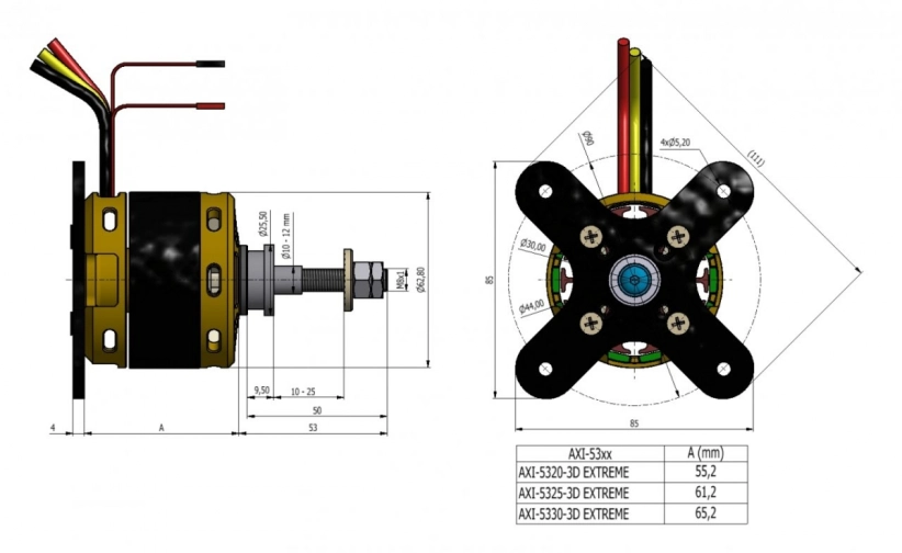 Bezkartáčový motor AXI 5330/20 3D EXTREME V2