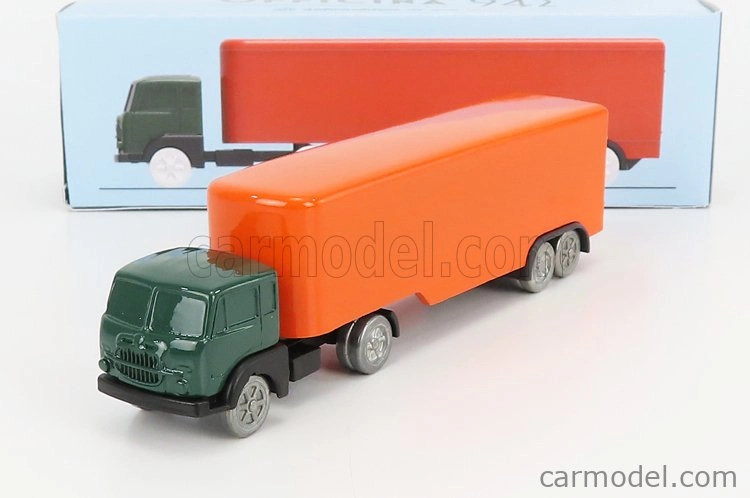 Officina-942 Fiat 682 T2 Truck Semirimorchio Furgonato 1955 1:76 Zelená oranžová