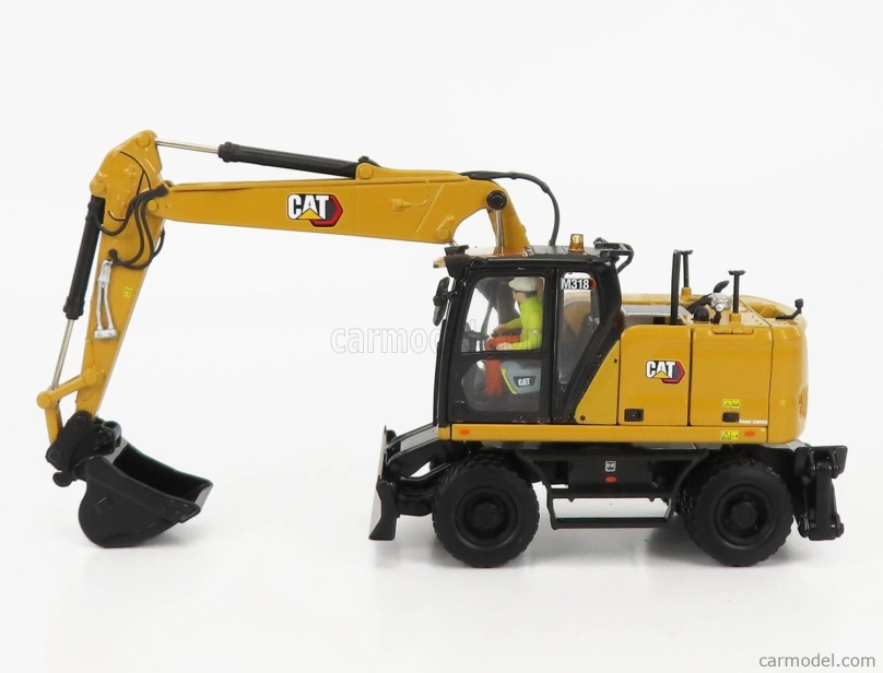Dm-models Caterpillar Catm318 Escavatore Gommato - hydraulické rýpadlo 1:50 žlté čierne