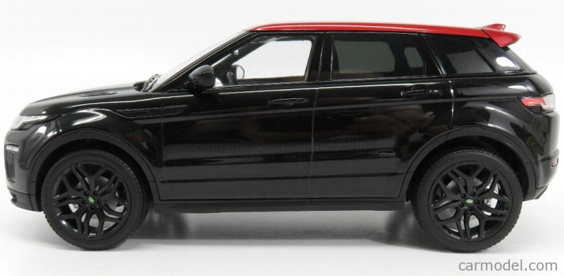 Kyosho Land rover Range Evoque 4-door Hse Dynamic Lux 2014 1:18 Santorini Černá S Červenou
