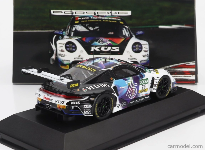 Ixo-models Porsche 911 992 Gt3 R Team Kus Bernhard N 75 Dtm Sezóna 2023 Laurin Heinrich 1:43 Biela Čierna