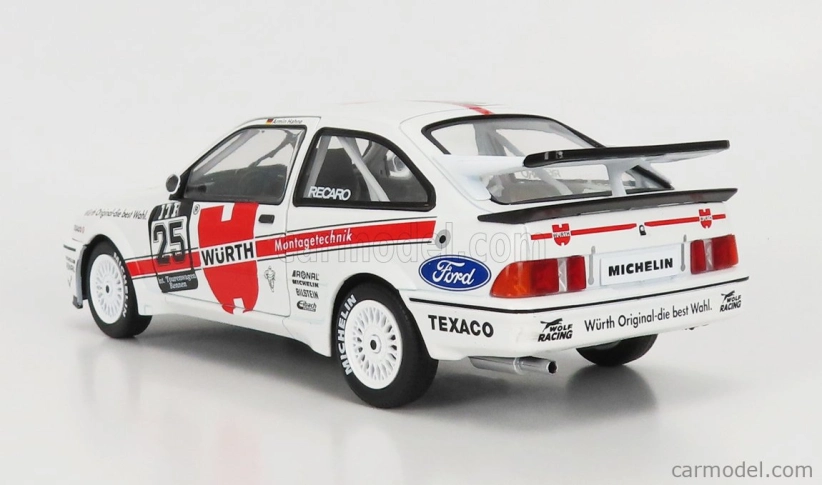 Solido Ford england Sierra Cosworth Rs500 Team Wurth N 25 Winner Nurburgring Dtm 1988 A.hahne 1:18 Biela červená