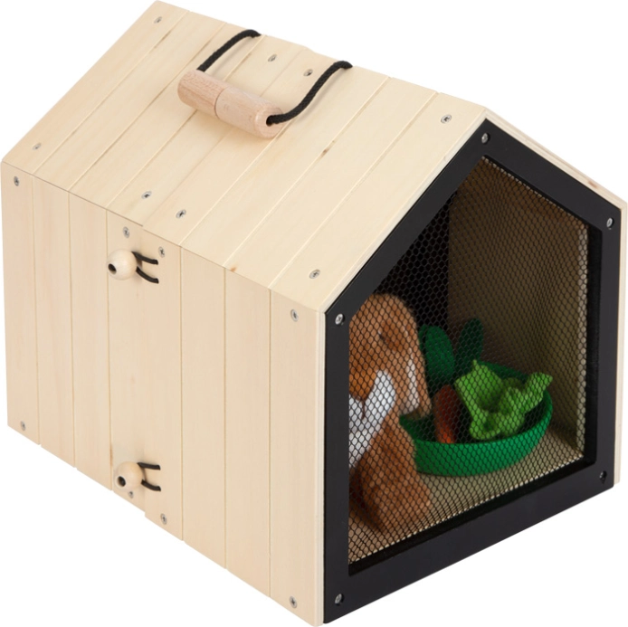 small foot Plyšový králík v králíkárně s výběhem - poškozený obal