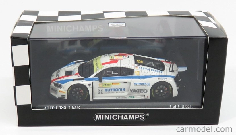 Minichamps Audi R8 Lms Team Hcb Rutroni Racing N 12 Fia World Gt Cup Macau 2017 Plentz 1:43 Biela