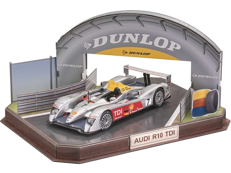 Revell Audi R10 TDI, 3D puzzle (LeMans Racetrack) (1:24) (darčeková sada)