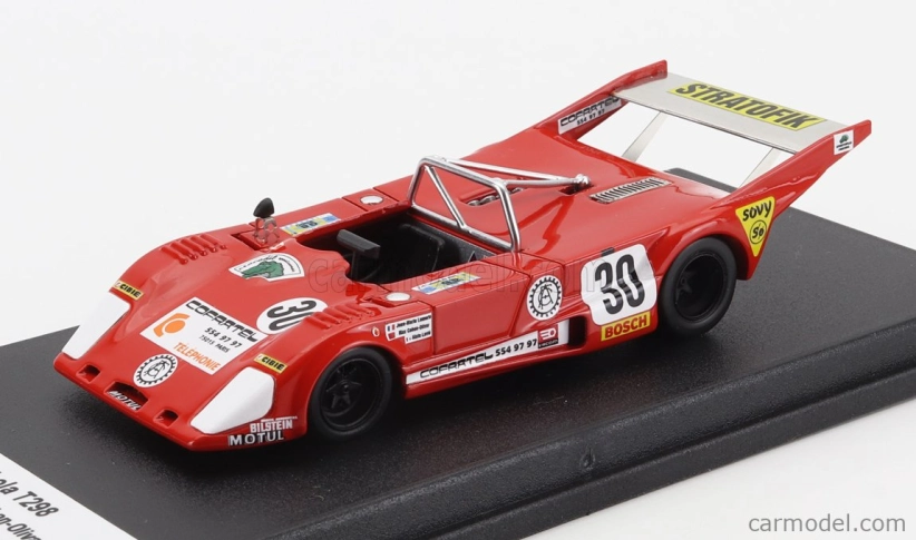 Trofeu Lola T298 N 30 24h Le Mans 1981 Jean Marie Lemerle - Max Cohen Olivar - Alain Levie 1:43 Red