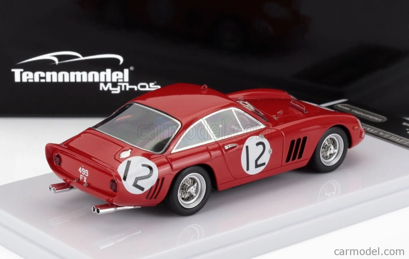 Tecnomodel Ferrari 330 Lmb 4.0l V12 Team Maranello Concessionaires N 12 24h Le Mans 1963 Jack Sears - Mike Salmon 1:43 Red