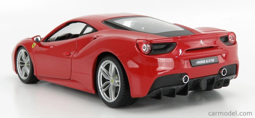 Bburago Ferrari 488 GTB 1:18 červená