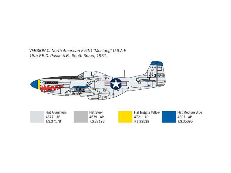 Italeri North American F-51D Mustang Korean War (1:72)