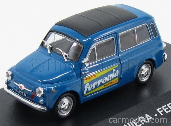 Edícia Fiat 500 Giardiniera Van 1964 - Prodotti Fotografici Ferrania 1:43 Modrá
