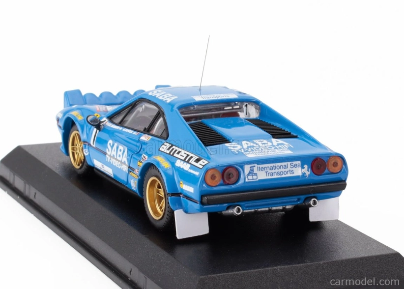 Best-model Ferrari 308 Gtb Team Saba (night Version) N 1 Winner Rally Mille Miglia 1983 Nicola Busseni - Daniele Ciocca 1:43 Blue