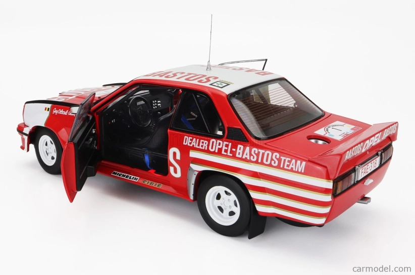 Sun-star Opel Ascona 400 Rally Bastos N 1 2nd Rally Circuit Des Ardennes 1983 Guy Colsoul - Alain Lopes 1:18 Červená Bílá