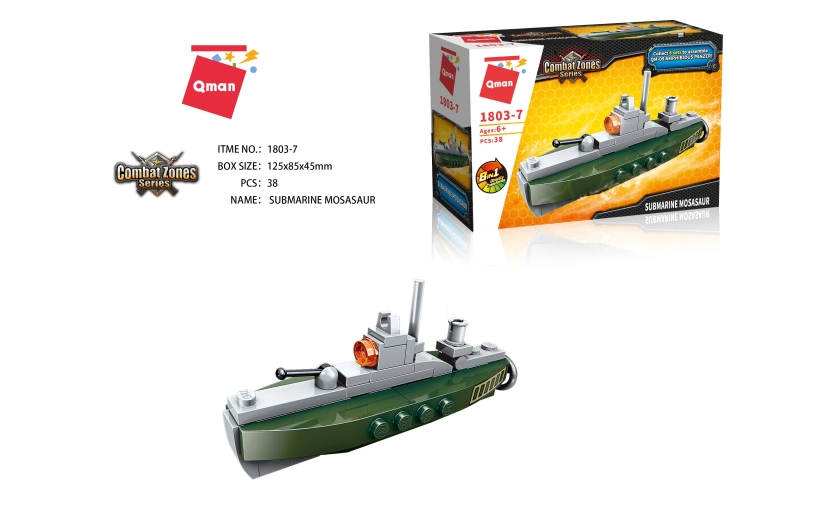 Qman QM-09 Obojživelný pancier 1803-7 Ponorka Mosasaur