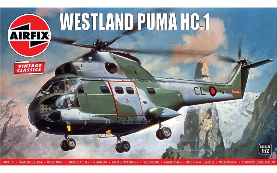 Classic Kit VINTAGE vrtuľník A03021V – Westland Puma HC.1 (1:72)