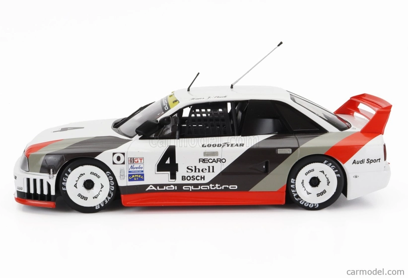Werk83 Audi 90 Quattro Team Audi Sport N 4 2. Portland Imsa 1989 Hans Joachim Stuck 1:18 Bielo-šedo-červená